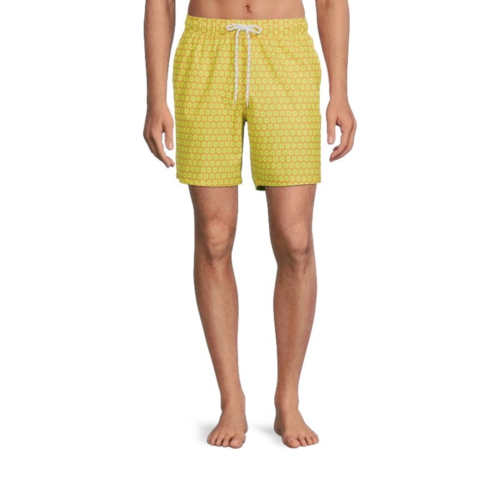 NWT George above the knee UPF50+ quick dry all guy swim trunks lemonade